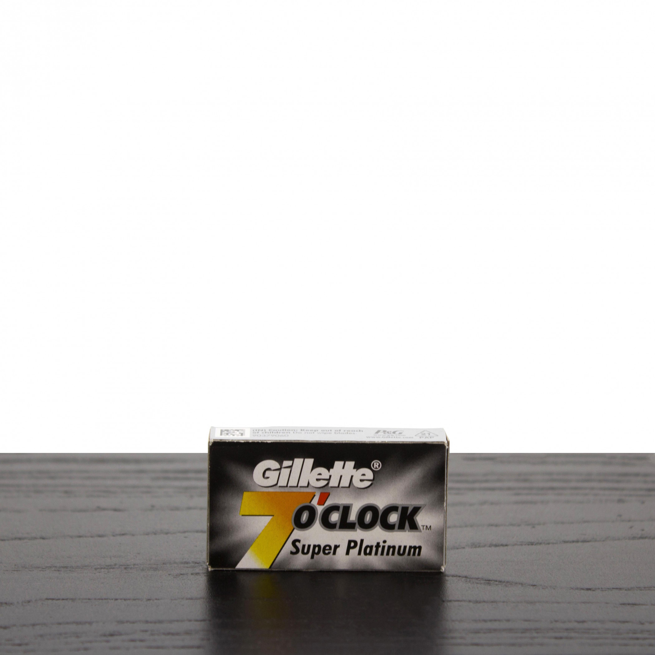 Gillette 7 O'Clock Super Platinum Double Edge Razor Blades, Black